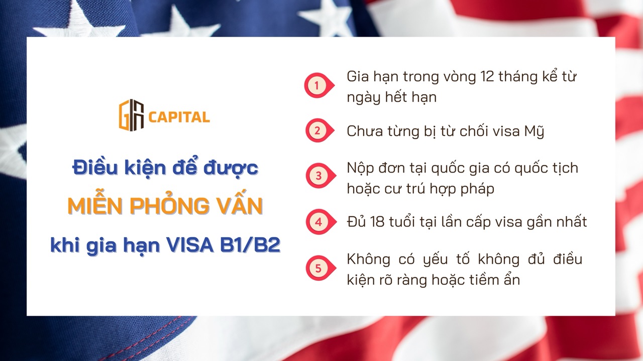 Điều kiện để gia hạn visa Mỹ 