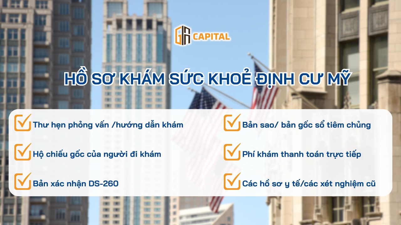 Hồ sơ cần chuẩn bị trước khi khám sức khoẻ đi Mỹ