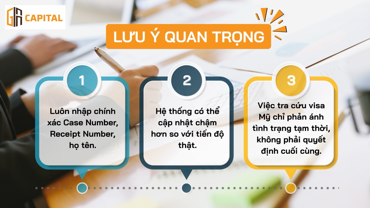 Một số lưu ý quan trọng khi tra cứu visa Mỹ