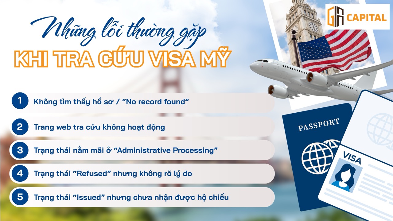 Những lỗi thường gặp khi tra cứu visa Mỹ và cách xử lý