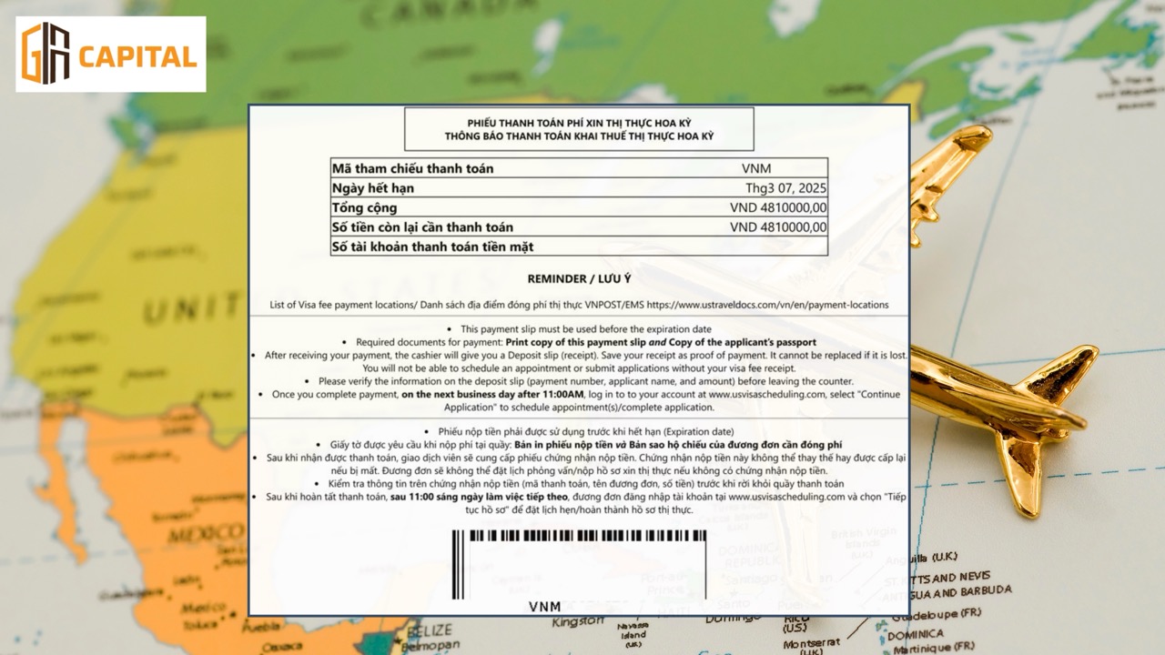 Cách đóng phí visa Mỹ tại Việt Nam