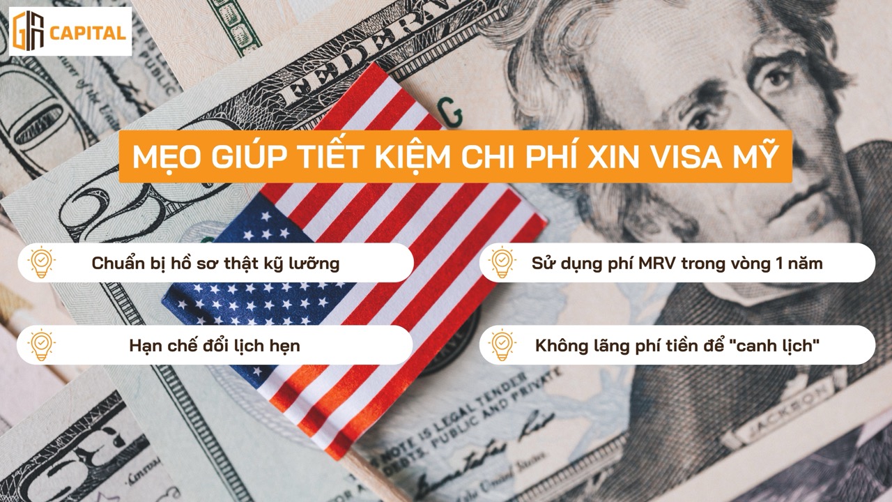Mẹo giúp tiết kiệm chi phí xin visa Mỹ