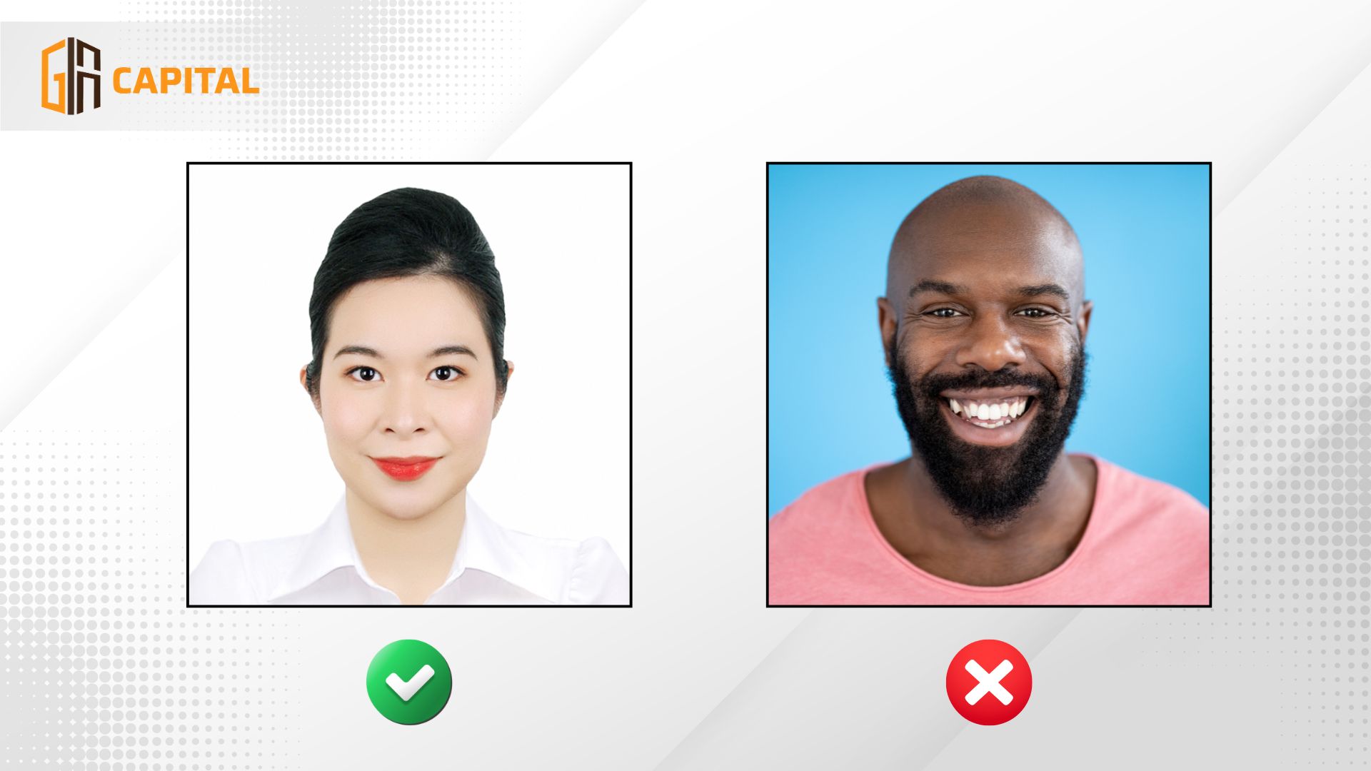 Nên có biểu cảm trung tính khi chụp