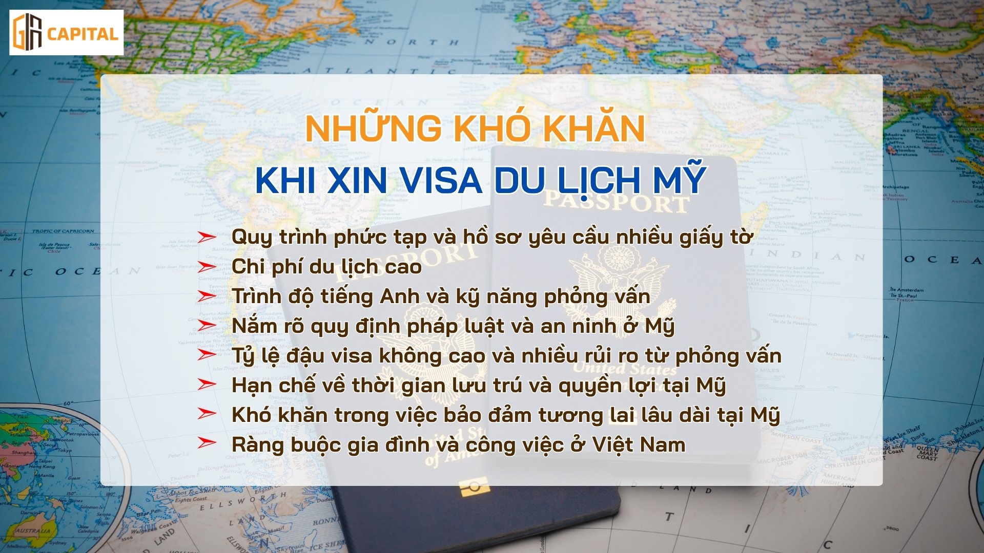 Những khó khăn khi xin visa du lịch Mỹ