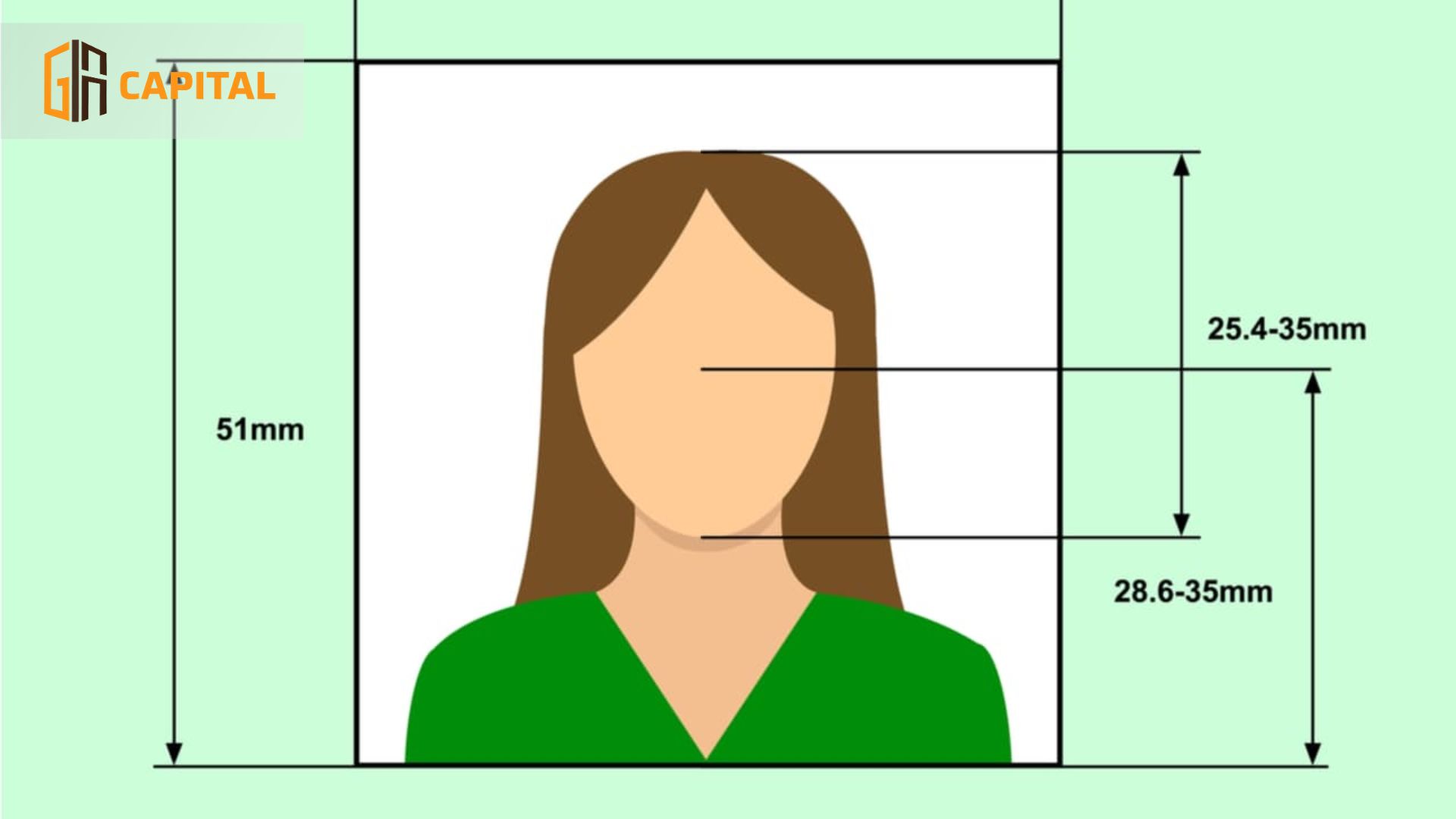 Tuân thủ kích thước quy định về ảnh visa Mỹ