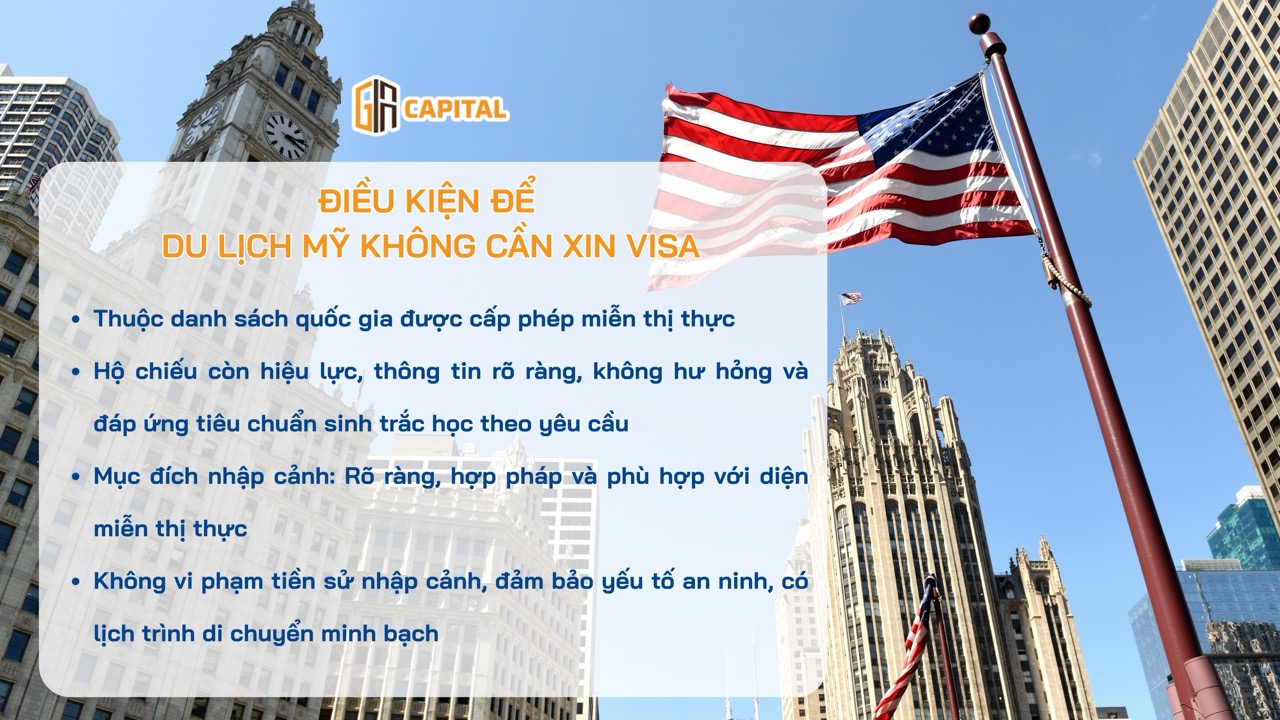 Điều kiện để du lịch Mỹ không visa