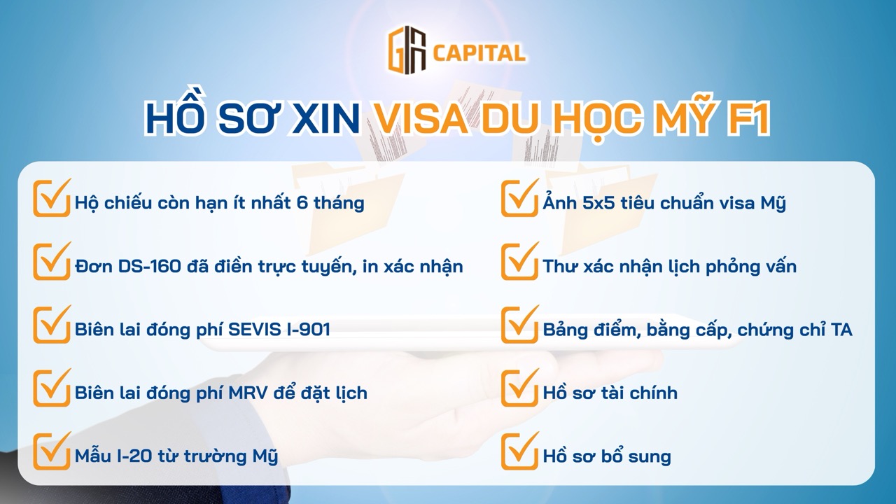 Hồ sơ xin visa F1 du học Mỹ